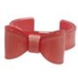 Bracelet acrylique, Noeud Papillon, BR-11 Corail - 3167-10472