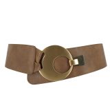 Ceinture large femme boucle ronde croisé VANESSA