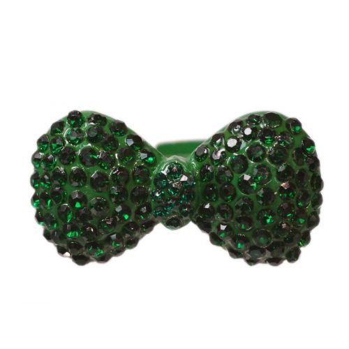 Bague métal noeud de papillon XL, BA18 Vert