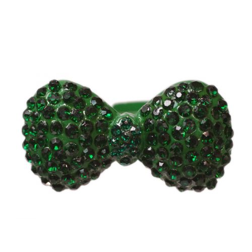 XL bowtie metal ring - Green Pine green - 3403-11984