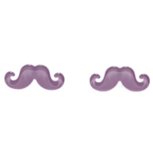 Boucles d'oreilles moustache en acrylique, 2094