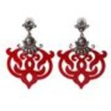 Boucles d'oreilles BOS-8 rouge Rouge - 3576-12907