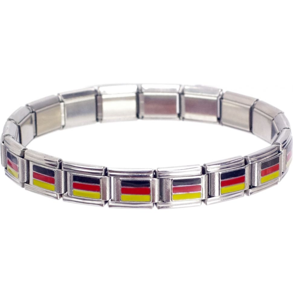 Bracelet personalibable (MOTIFS) Drapeau allemand - 3636-13179