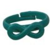 Bague métal symbole infini, 4774 Vert