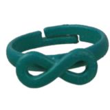 Bague métal symbole infini, 4774 Vert