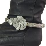 Paire de bijoux de bottes à strass pour fleurs LUANA