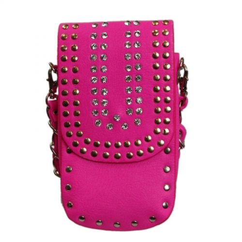 Borse smartphone strass, 5775 Fucsia