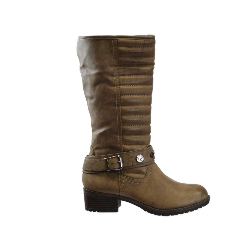 Bottes matelassés, 5962 Taupe 37 - 5962-19833