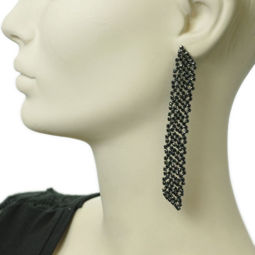 Boucles d'oreilles 6406 Noir