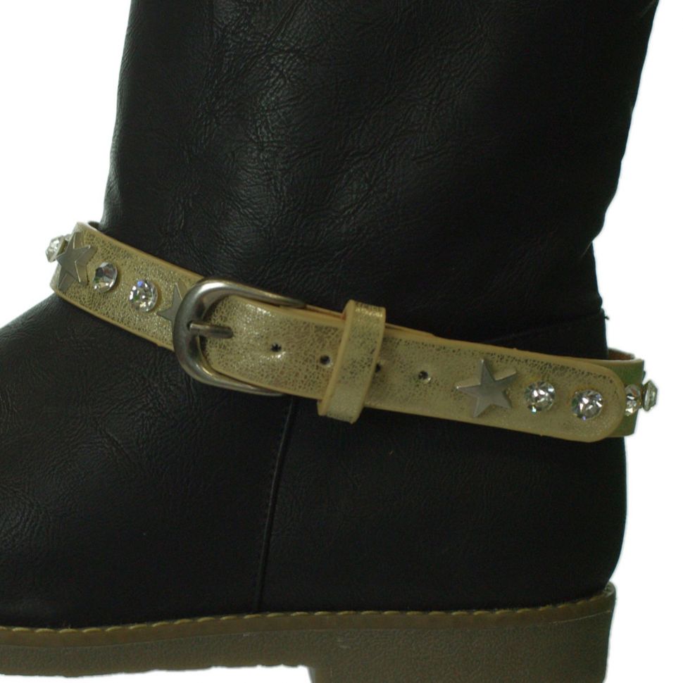 Paire de bijoux de bottes strass étoile EULOGE