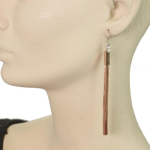 earrings 6412 Brown-Gold