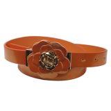 Flower leatherette belt, BRIELLE