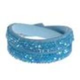 Bracelet double turns 7185 Silver Blue - 7652-22618