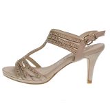 Pompe strass, Beige 7833