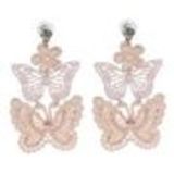 Butterfly dentelles earrings 8013 Pink Pink - 8015-23457