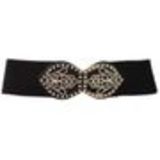 Ceinture élastique large main de fatima, 2154 Noir Noir - 8582-24871