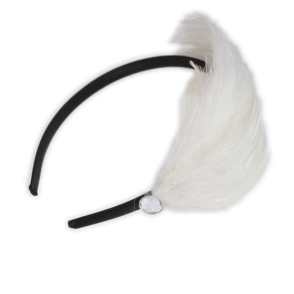 Serre-tête plumes 9396 Blanc - 9396-26434