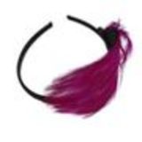 Serre-tête fleurs strass, Bleu Fuchsia - 9396-26442