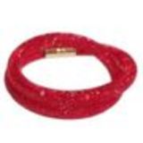Bracelet Wrap Cristal Shaphia doré 9389 Rouge - 9397-26446