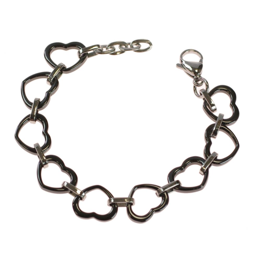 Bracelet céramique coeur 12mm 9405