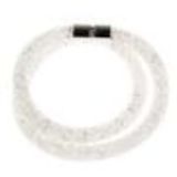 Bracelet glittering rhinestone crystal 9389 Silver White - 9408-26523