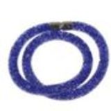Collier ou Bracelet, tresse, AON-12 Bleu cyan - 9408-26525