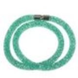 Bracelet glittering rhinestone crystal 9389 Silver Opaline Green - 9408-26526