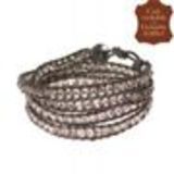 Bracelet Chan Luu en cuir et cristal 5862 Gris (Gris) - 9423-26611