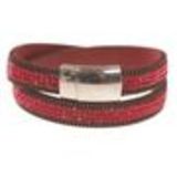 Bracelet double tours de strass cristal, 8788 Rouge Rouge - 8788-26648