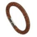 Bracelet double tours similicuir 3350 Vert fluo Marron - 9445-26910