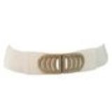 ALEXANDRINE elastic 6cm large belt White - 9179-26981