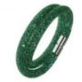 Bracelet glittering rhinestone crystal 9389 Silver Dark Green - 9408-27036