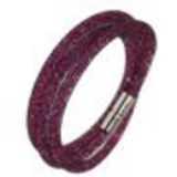 Slim multi-rows wrap bracelet Sila Black (Fuchsia) - 9485-27315