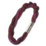 Bracelet Twist Crystal Dust Argenté 9487 Rose-fuchsia - 9487-27327