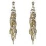 Boucles d'oreilles strass ailes , 6348 Noir Golden - 9500-27462