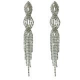 Boucles d'oreilles longues cristal 9501