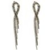 Boucles d'oreilles longues cristal 9502 Noir (Doré, Blanc) - 9502-27472