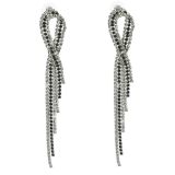 Boucles d'oreilles longues cristal 9502