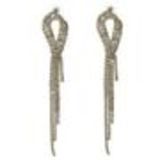 Boucles d'oreilles longues cristal 9502 Doré - 9502-27474