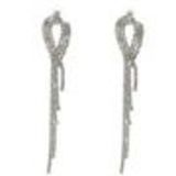 Boucles d'oreilles strass ailes , 6348 Noir Argent - 9502-27475