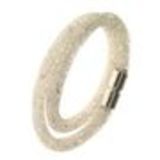 Bracelet Wrap Cristal Shaphia Argenté, 9389 Blanc - 9408-27531