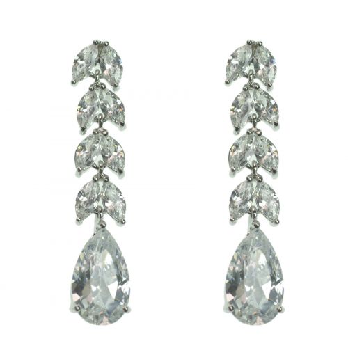 Boucles d'oreilles pendantes cristal de zirconium DONOSA