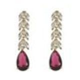 Boucles d'oreilles lamelles coloré, 2062