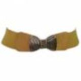 LYNA elastic leatherette belt Yellow - 9539-27745