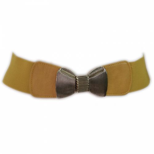 LYNA elastic leatherette belt