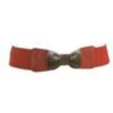 Ceinture élastique large Noeud papillon, Blanc Orange - 9539-27746