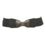 Ceinture élastique large Noeud papillon Noir - 9539-27747