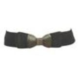 LYNA elastic leatherette belt Black - 9539-27747