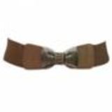 LYNA elastic leatherette belt Brown - 9539-27748