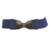 LYNA elastic leatherette belt Blue - 9539-27750